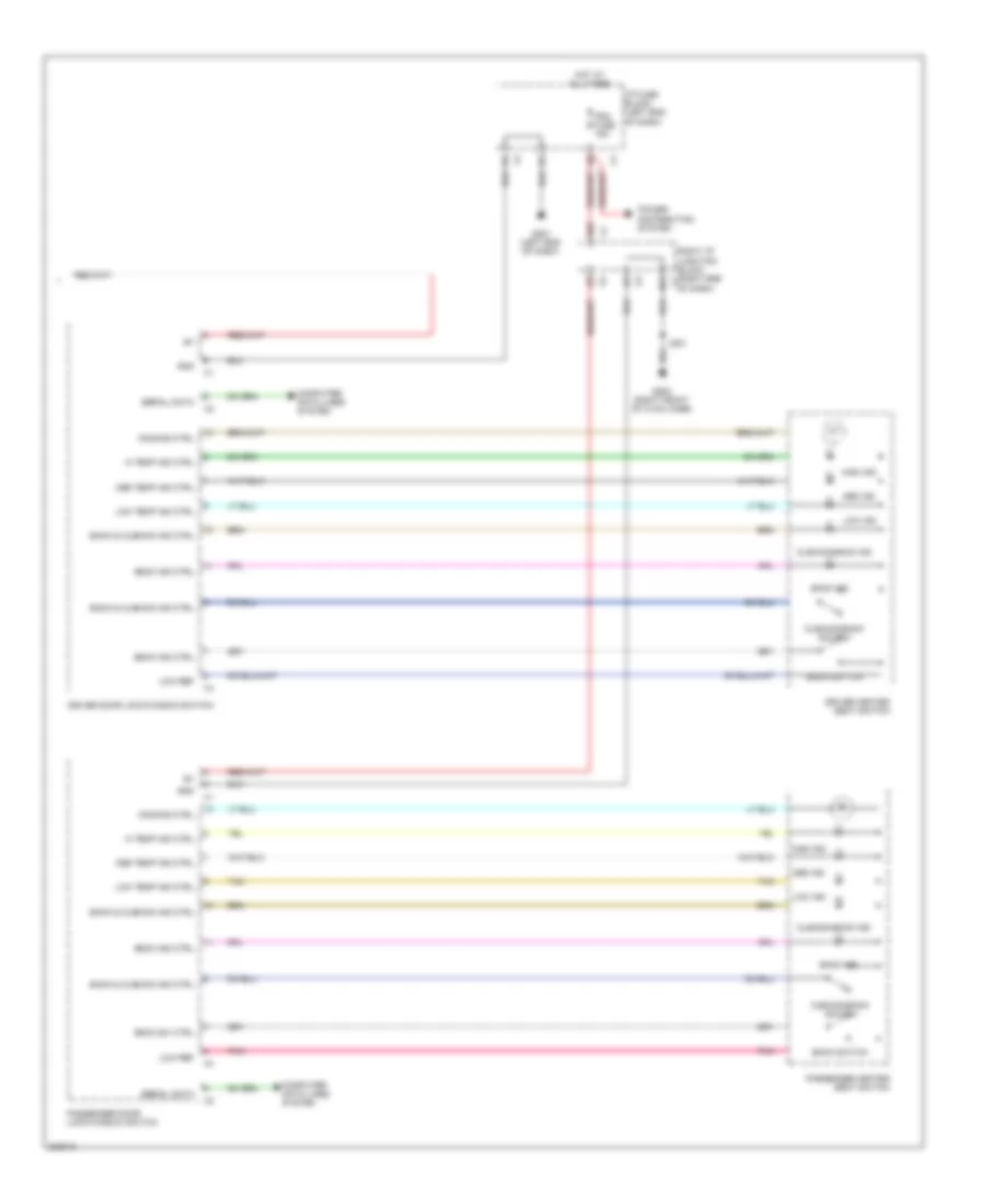 Front Heated Seats Wiring Diagram, Hybrid (2 of 2) for Chevrolet Tahoe Hybrid 2011