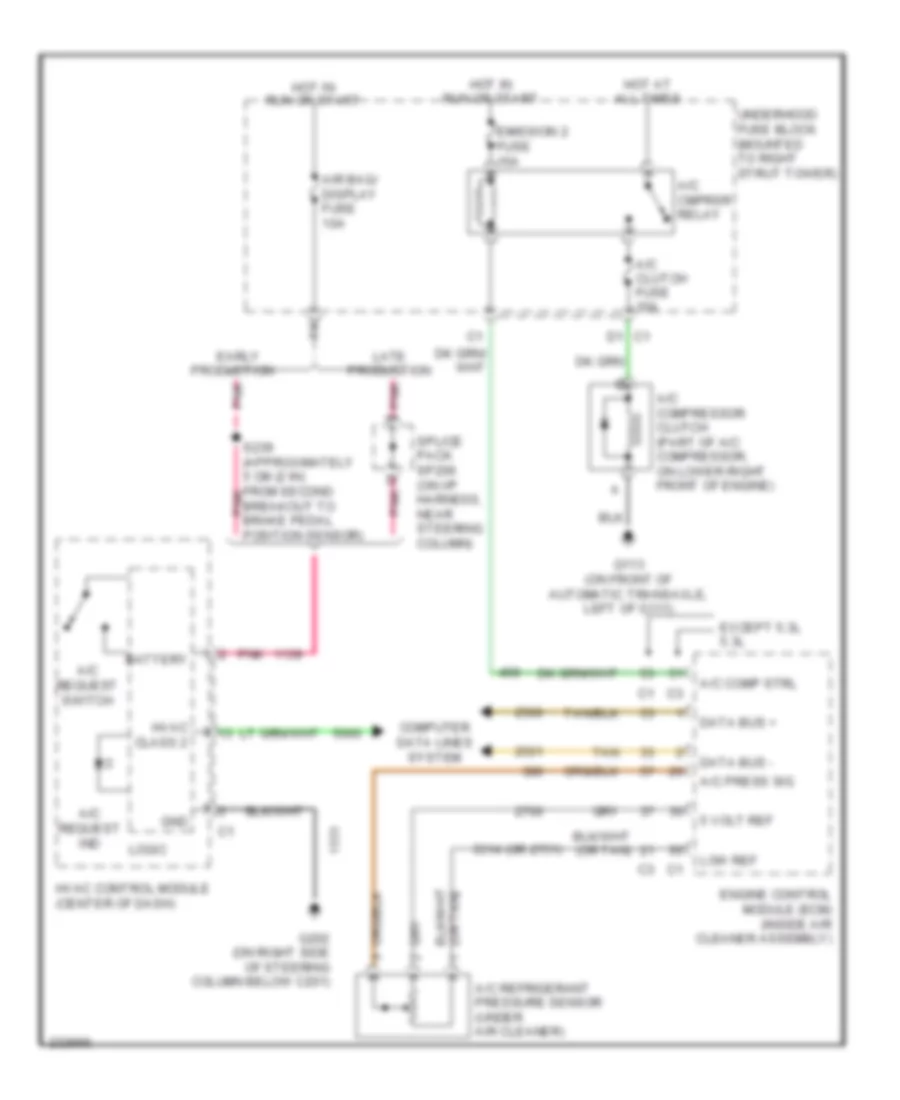 Compressor Wiring Diagram for Chevrolet Impala LS 2006