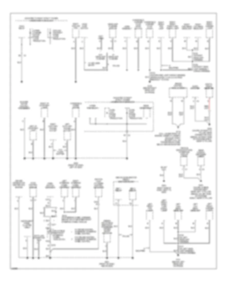 Ground Distribution Wiring Diagram 3 of 3 for Chevrolet Impala LS 2006