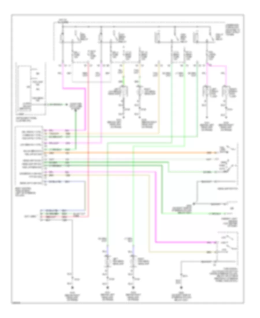 Headlights Wiring Diagram with Police Option for Chevrolet Impala LS 2006