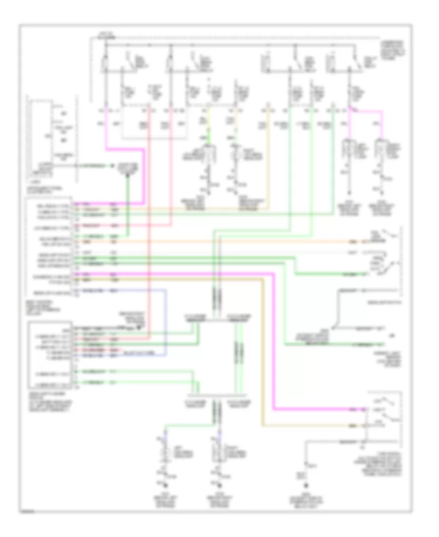 Headlights Wiring Diagram, without Police Option for Chevrolet Impala LS 2006
