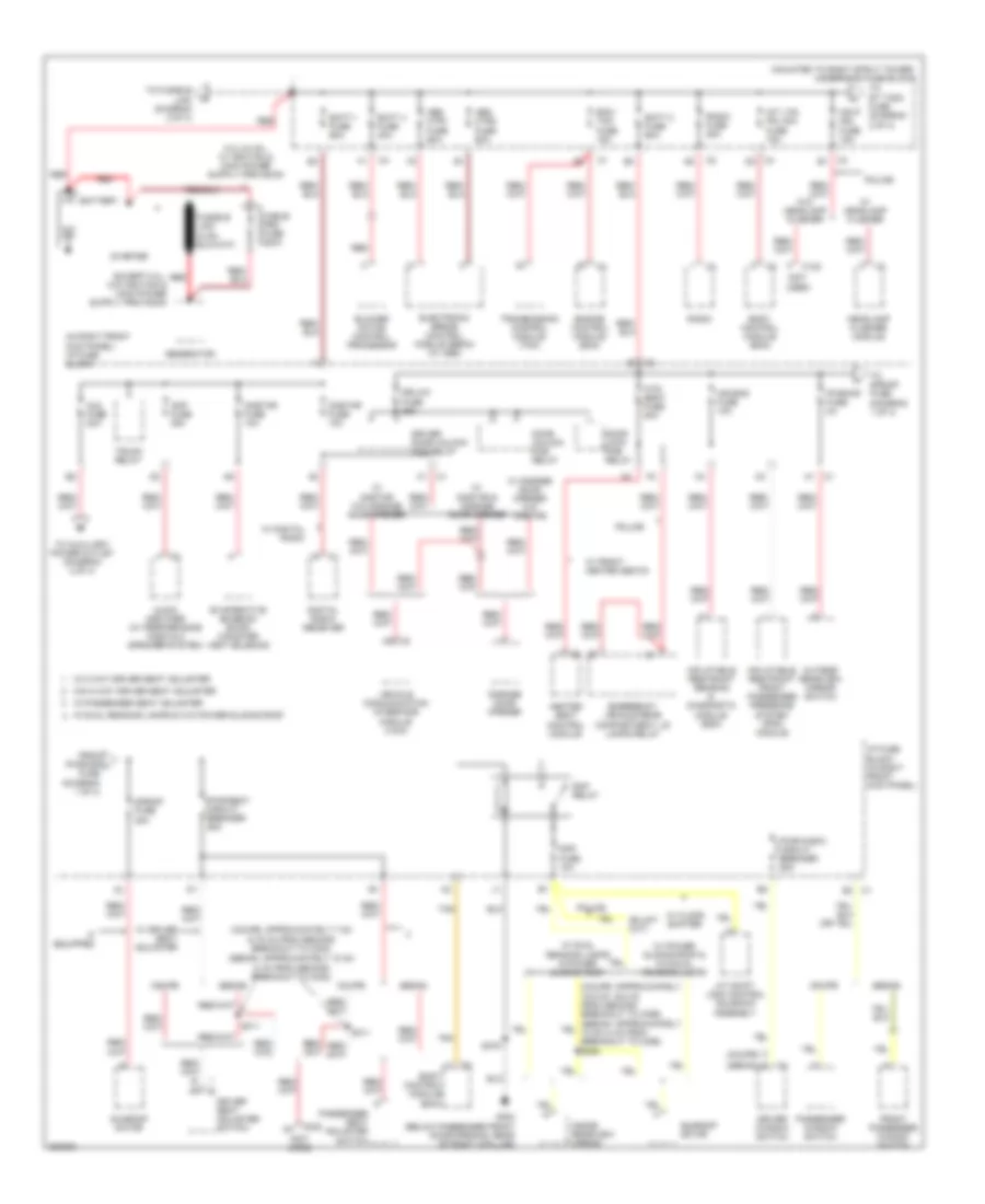 Power Distribution Wiring Diagram 1 of 4 for Chevrolet Impala LS 2006