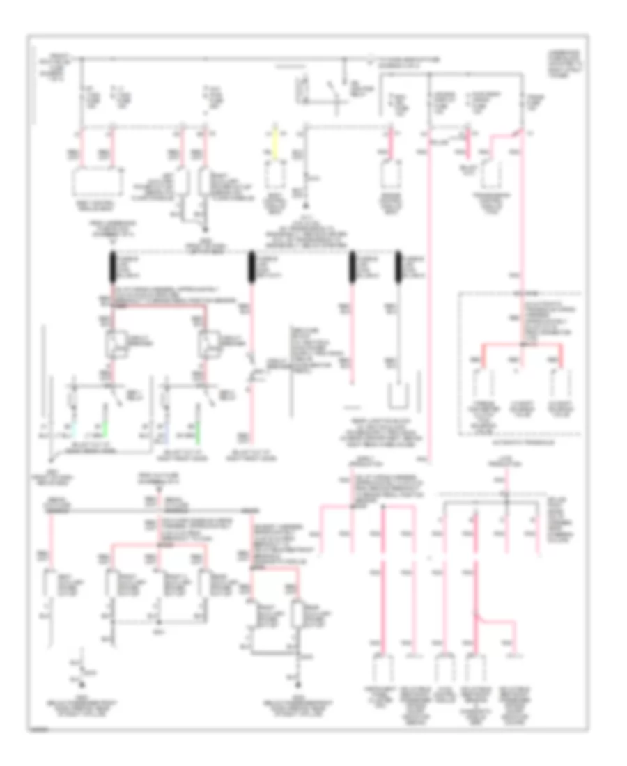 Power Distribution Wiring Diagram (2 of 4) for Chevrolet Impala LS 2006
