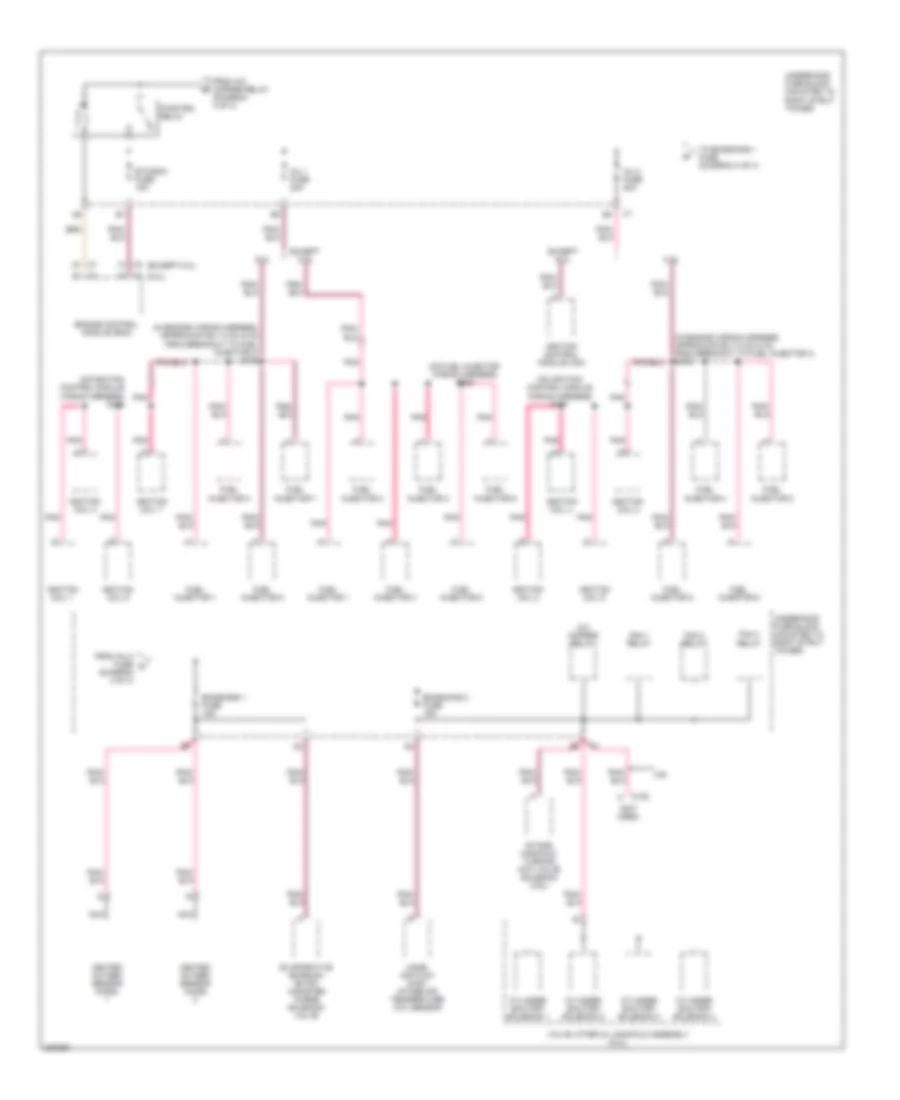 Power Distribution Wiring Diagram 4 of 4 for Chevrolet Impala LS 2006