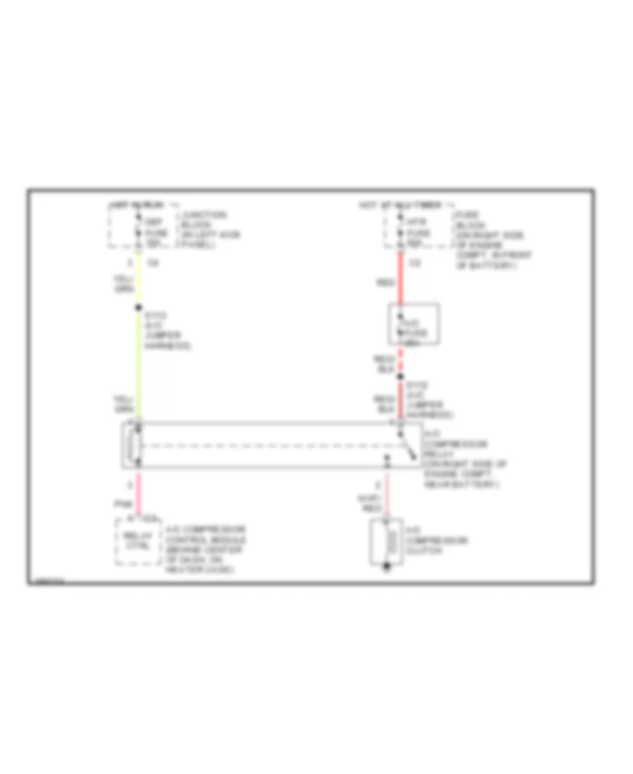 Compressor Wiring Diagram for Chevrolet Tracker 2004
