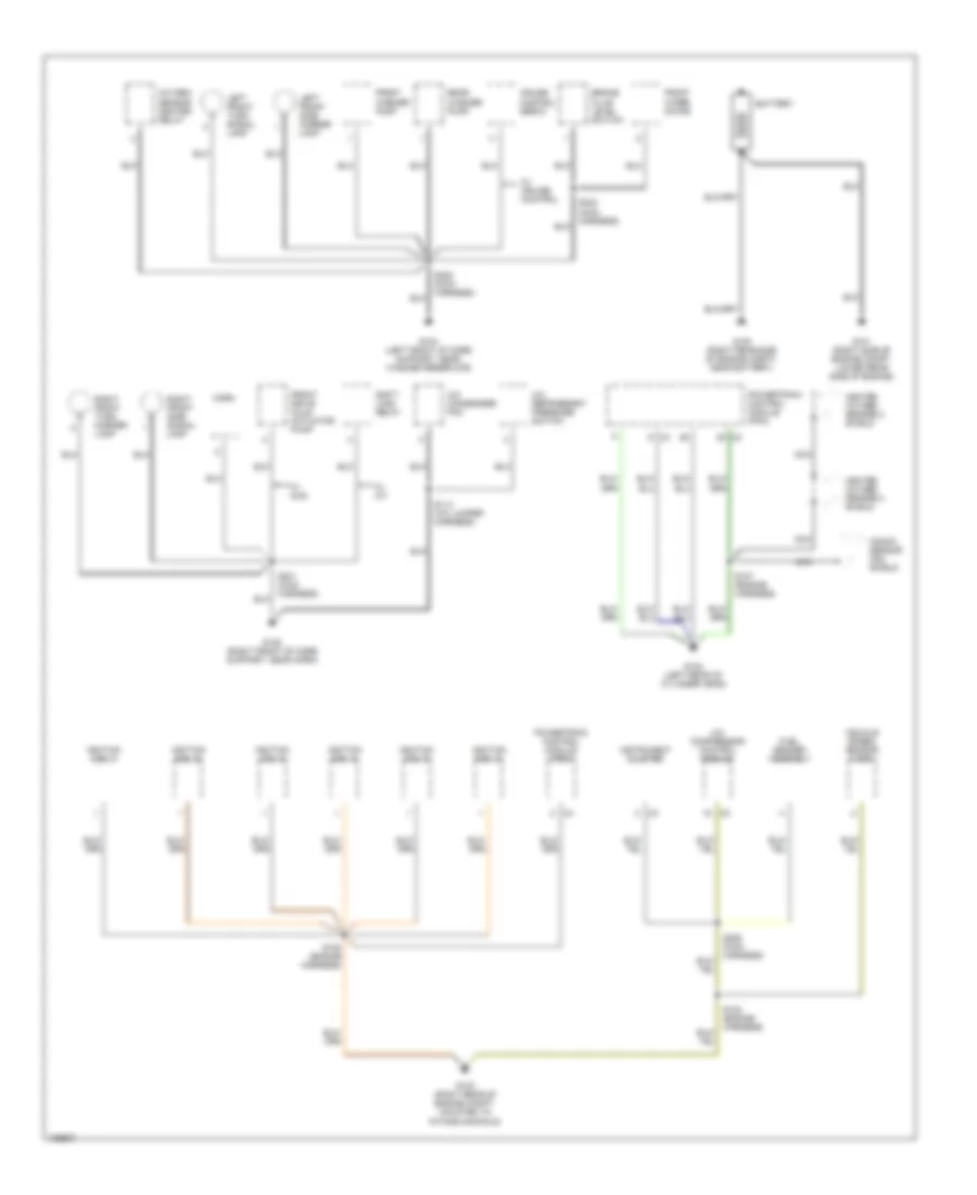 Ground Distribution Wiring Diagram 1 of 3 for Chevrolet Tracker 2004