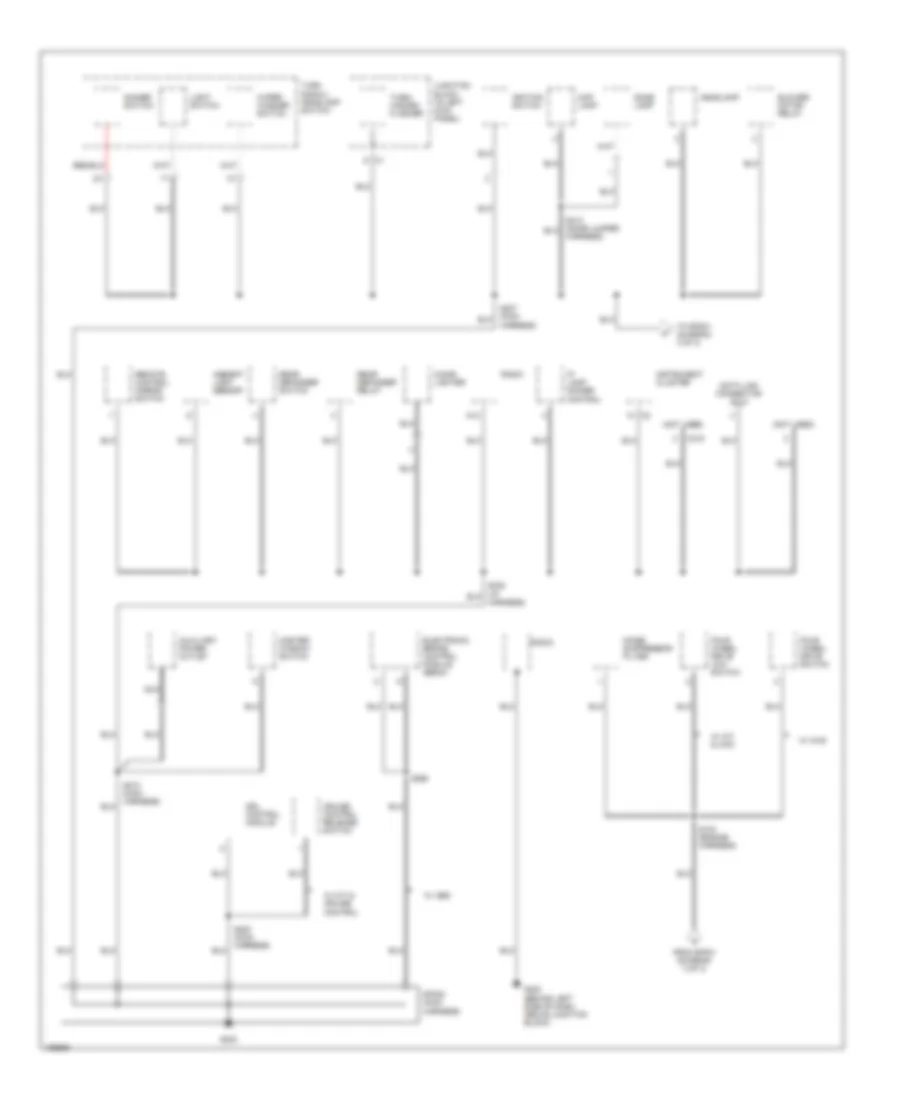Ground Distribution Wiring Diagram 2 of 3 for Chevrolet Tracker 2004