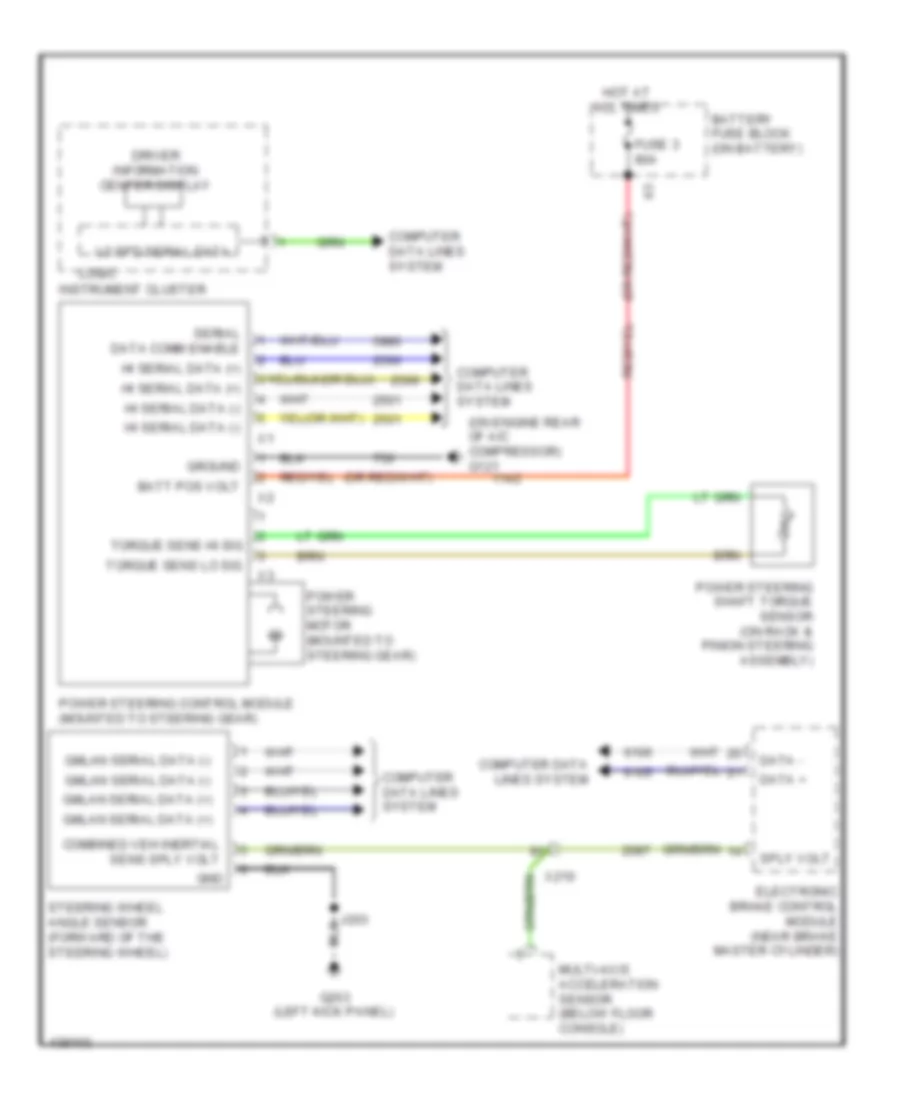 Electronic Power Steering Wiring Diagram for Chevrolet Malibu LT 2014
