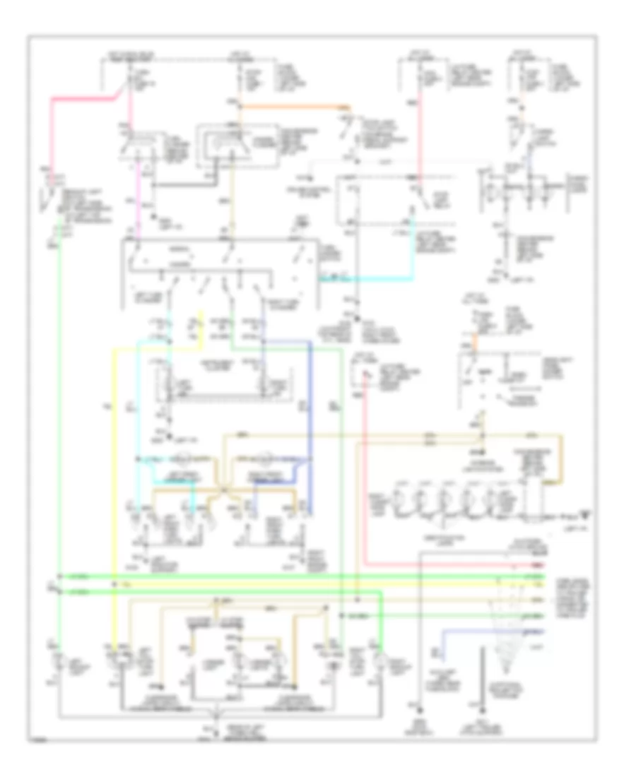 Exterior Light Wiring Diagram 1 of 2 for Chevrolet Pickup C1995 1500