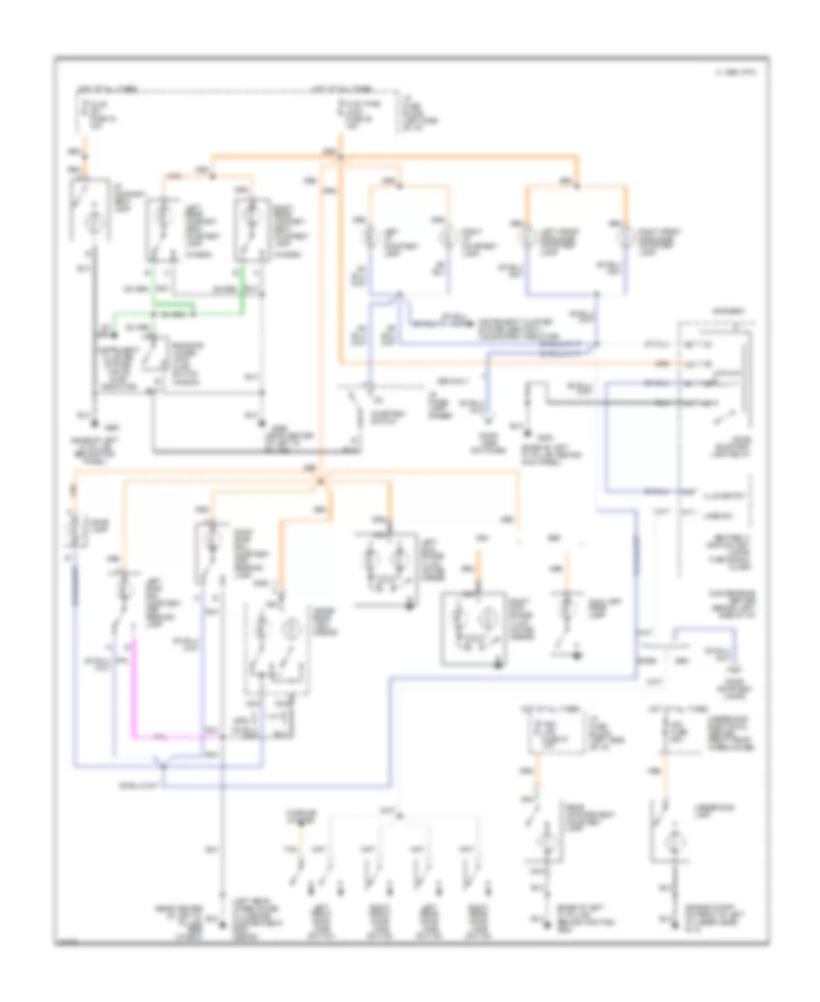 Courtesy Lamps Wiring Diagram for Chevrolet Caprice Classic 1995