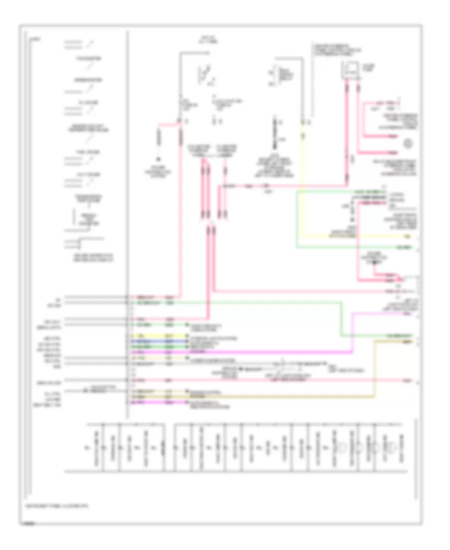 Instrument Cluster Wiring Diagram 1 of 2 for Chevrolet Suburban C2013 2500