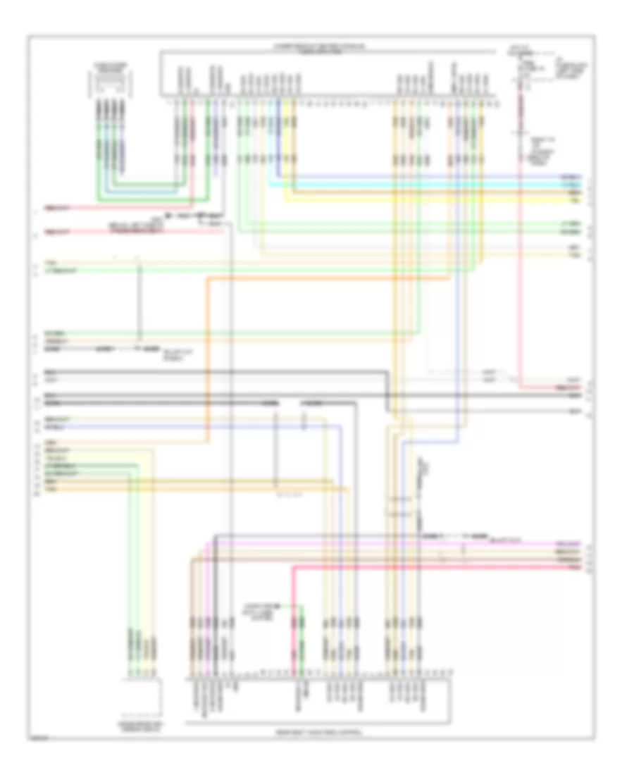 Navigation Wiring Diagram, without Y91  with UQA (2 of 3) for Chevrolet Silverado 2500 HD 2009