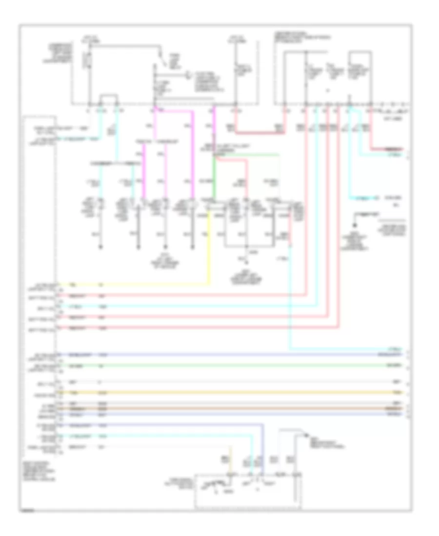 Exterior Lamps Wiring Diagram 1 of 2 for Chevrolet Equinox LS 2007