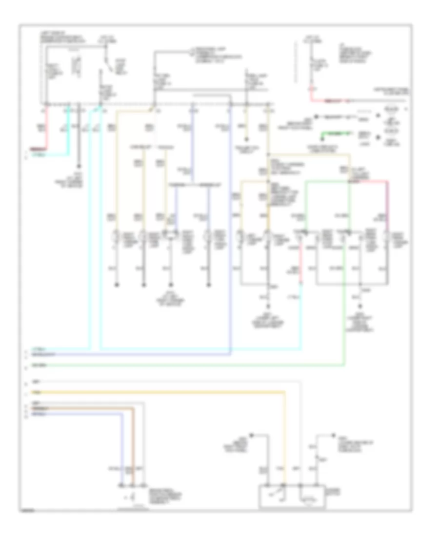 Exterior Lamps Wiring Diagram 2 of 2 for Chevrolet Equinox LS 2007