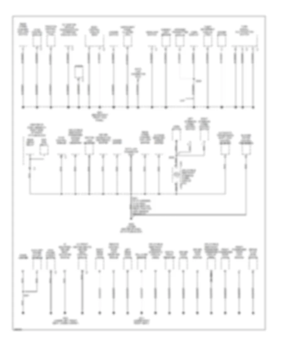 Ground Distribution Wiring Diagram 2 of 3 for Chevrolet Equinox LS 2007