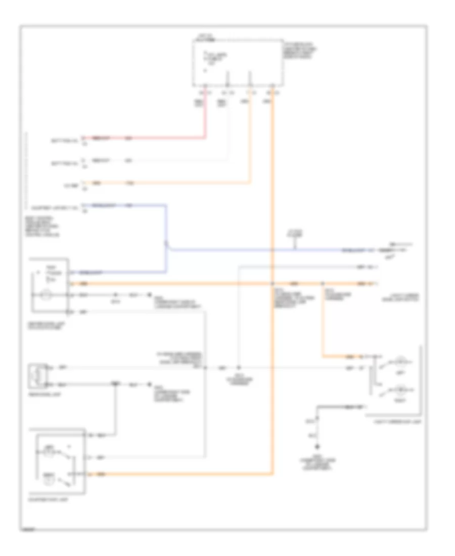 Courtesy Lamps Wiring Diagram for Chevrolet Equinox LS 2007