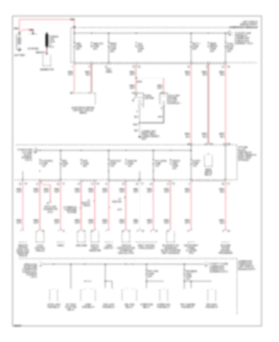 Power Distribution Wiring Diagram 1 of 3 for Chevrolet Equinox LS 2007