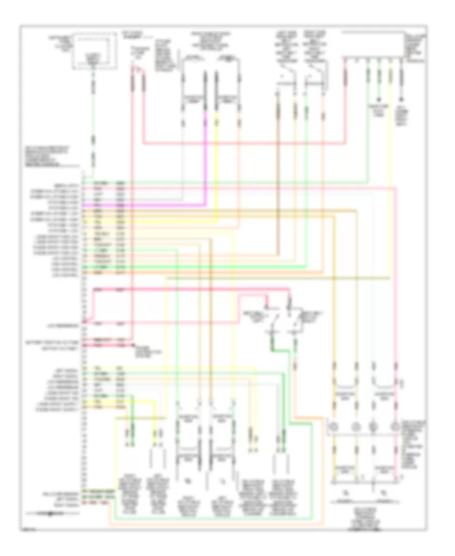 Supplemental Restraints Wiring Diagram for Chevrolet Equinox LS 2007