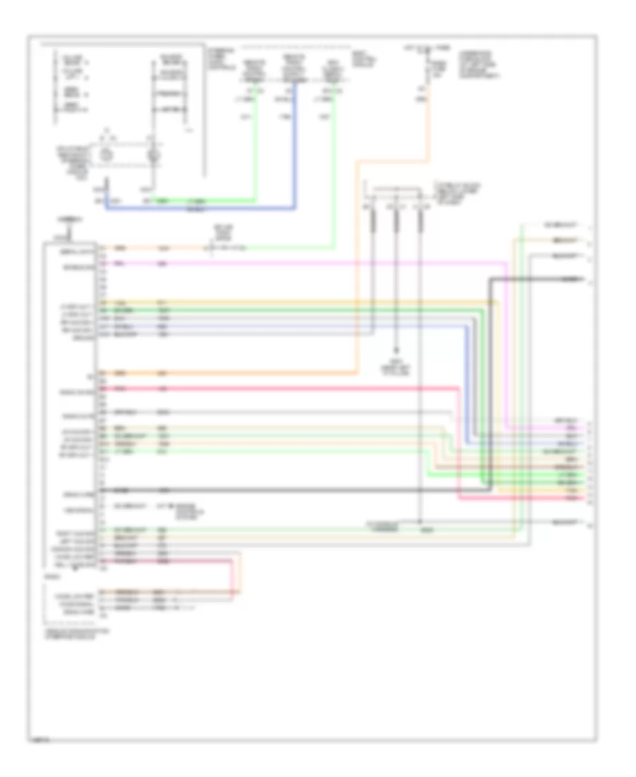 Mid-Line Radio Wiring Diagram, without Rear Seat Audio (1 of 3) for Chevrolet Silverado 3500 2003