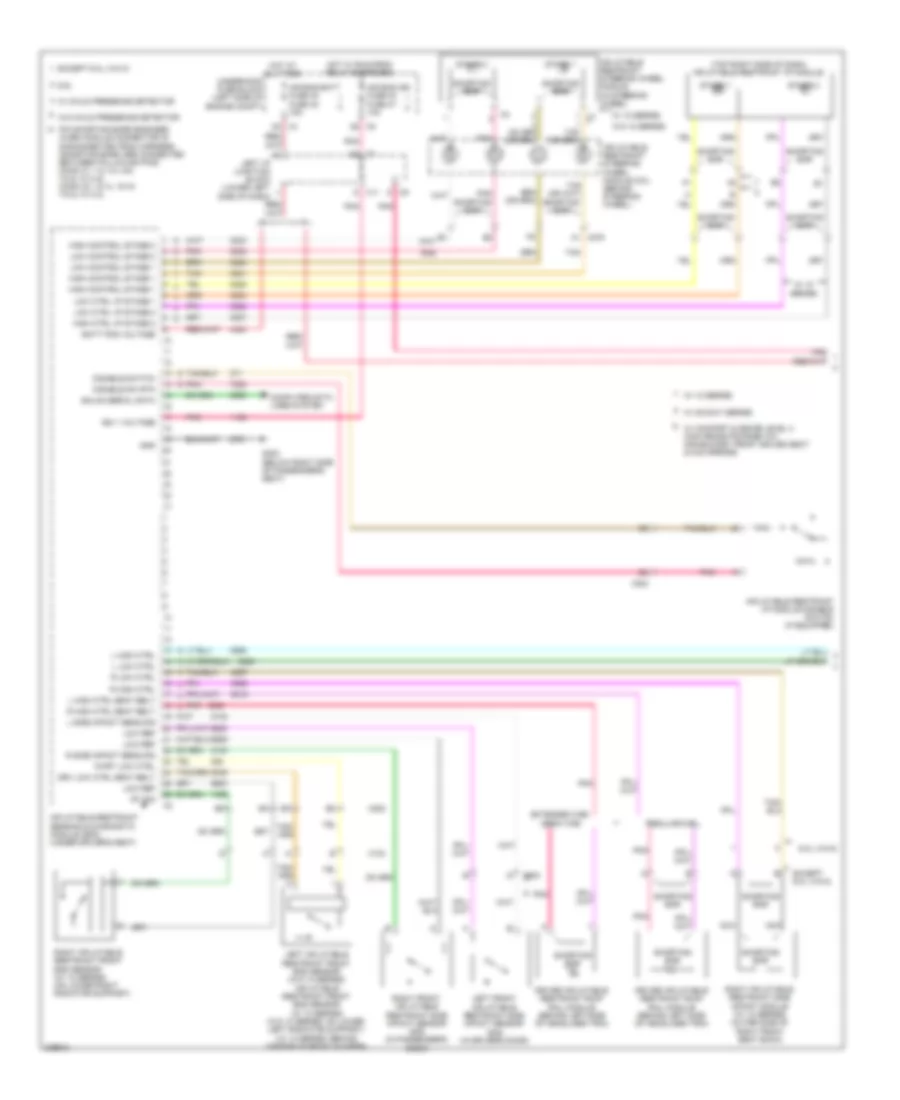 Supplemental Restraints Wiring Diagram 1 of 2 for Chevrolet Cab  Chassis Silverado HD 2010 3500
