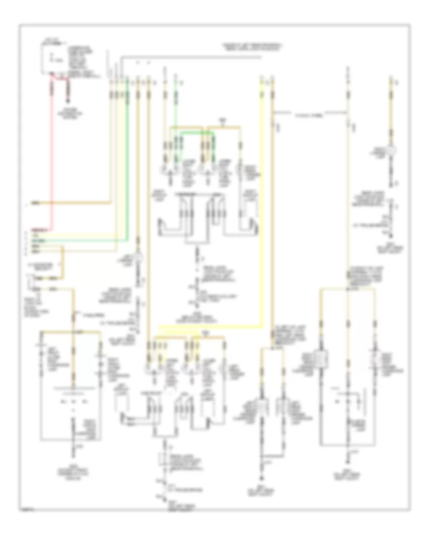 Exterior Lamps Wiring Diagram (3 of 3) for Chevrolet Cab  Chassis Silverado 3500 HD 2010