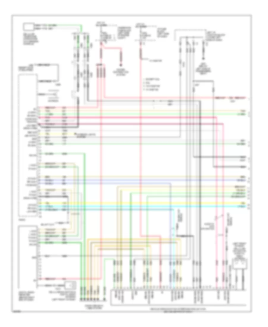 Navigation Wiring Diagram, with Y91  without UQA (1 of 3) for Chevrolet Cab  Chassis Silverado 3500 HD 2010