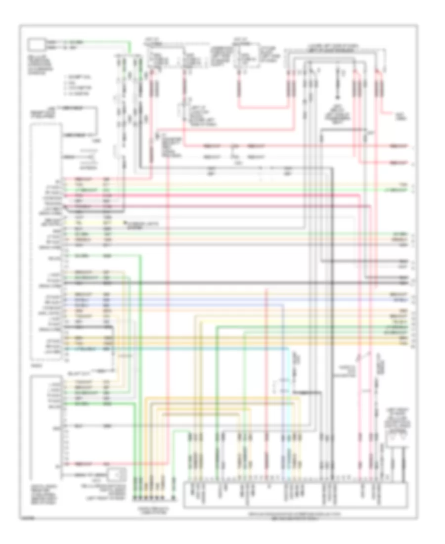 Navigation Wiring Diagram, without Y91  with UQA (1 of 3) for Chevrolet Cab  Chassis Silverado 3500 HD 2010