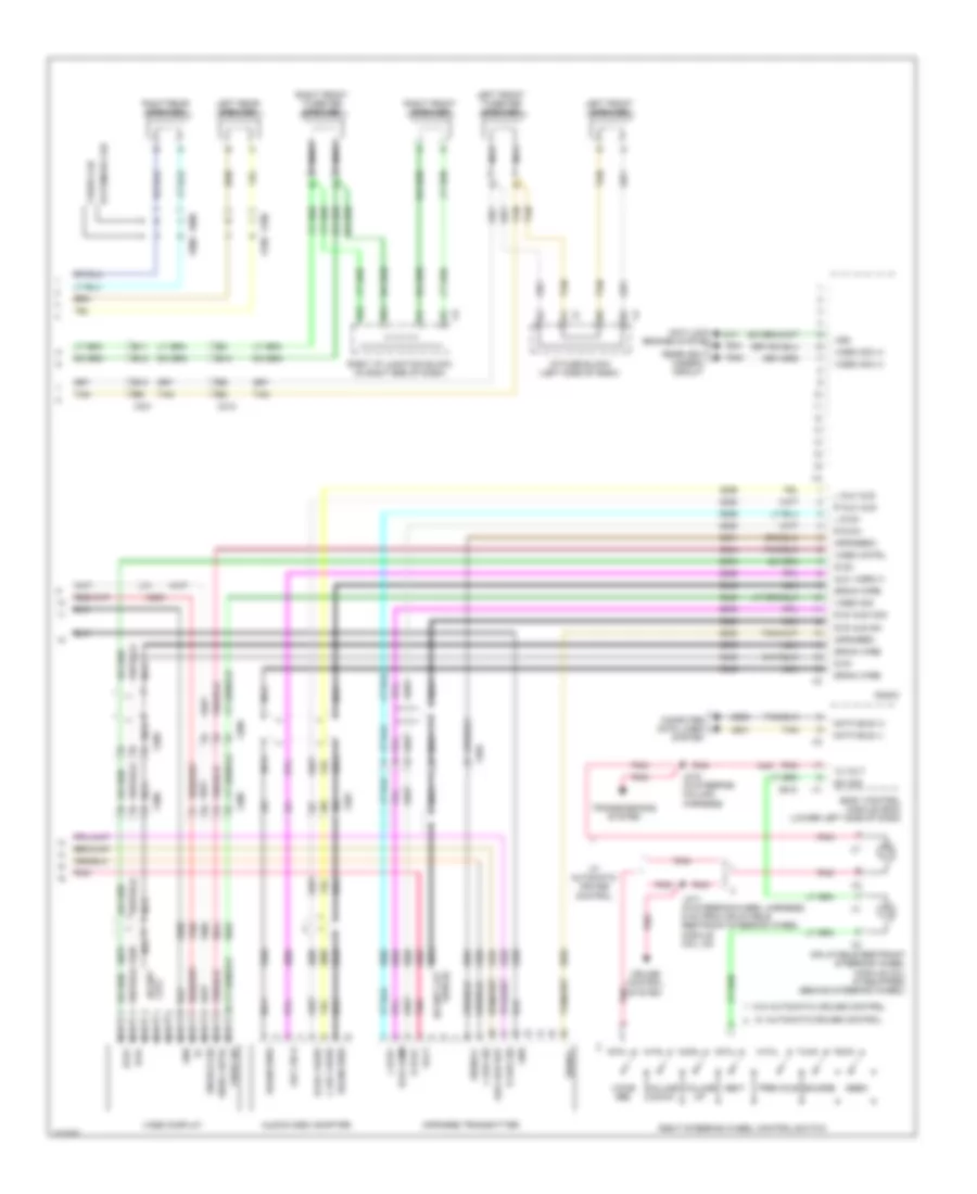Navigation Wiring Diagram, without Y91  with UQA (3 of 3) for Chevrolet Cab  Chassis Silverado 3500 HD 2010