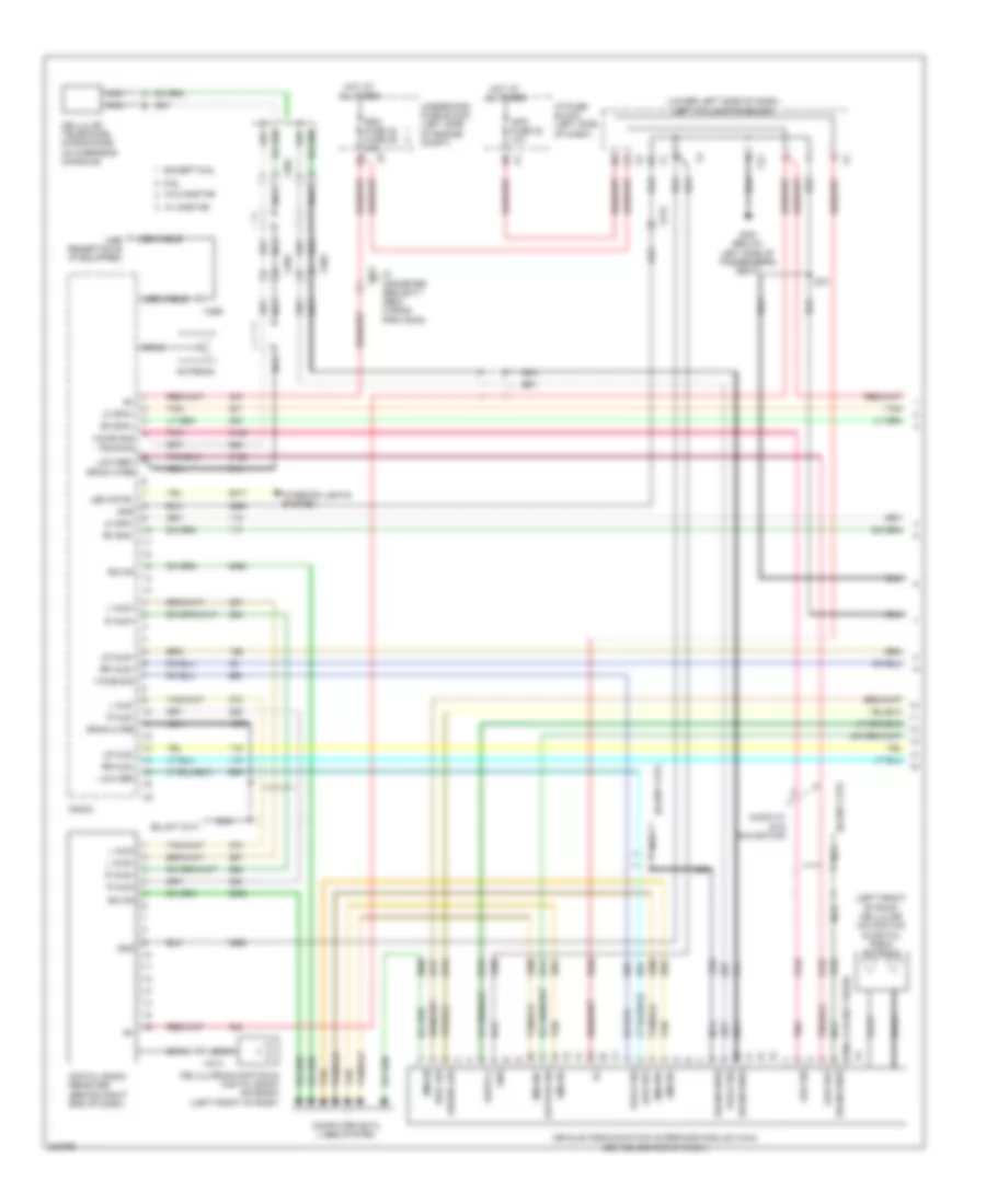 Navigation Wiring Diagram, without Y91  without UQA (1 of 3) for Chevrolet Cab  Chassis Silverado 3500 HD 2010