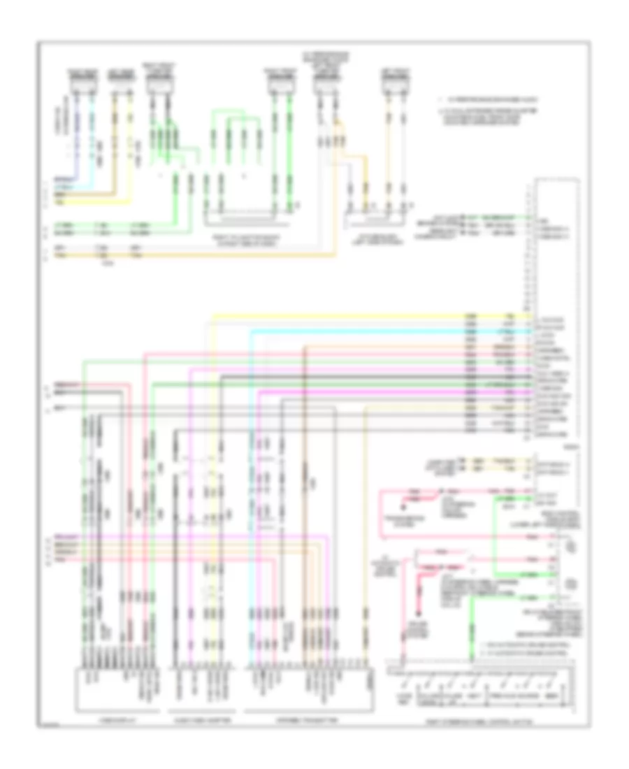 Navigation Wiring Diagram, without Y91  without UQA (3 of 3) for Chevrolet Cab  Chassis Silverado 3500 HD 2010