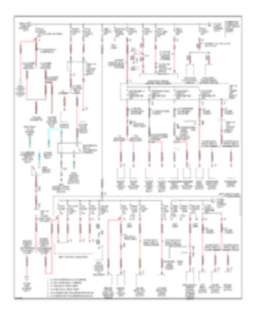 6.0L VIN G, Power Distribution Wiring Diagram (2 of 7) for Chevrolet Cab  Chassis Silverado 3500 HD 2010