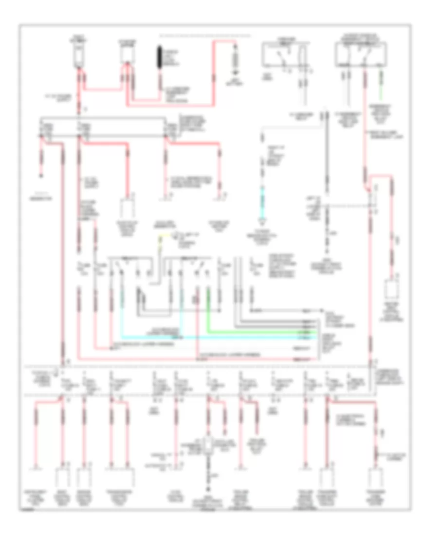 6 6L VIN 6 Power Distribution Wiring Diagram 1 of 5 for Chevrolet Cab  Chassis Silverado HD 2010 3500
