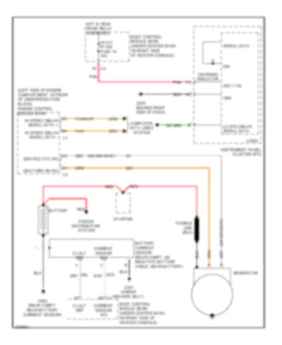 Charging Wiring Diagram for Chevrolet Cobalt SS 2008