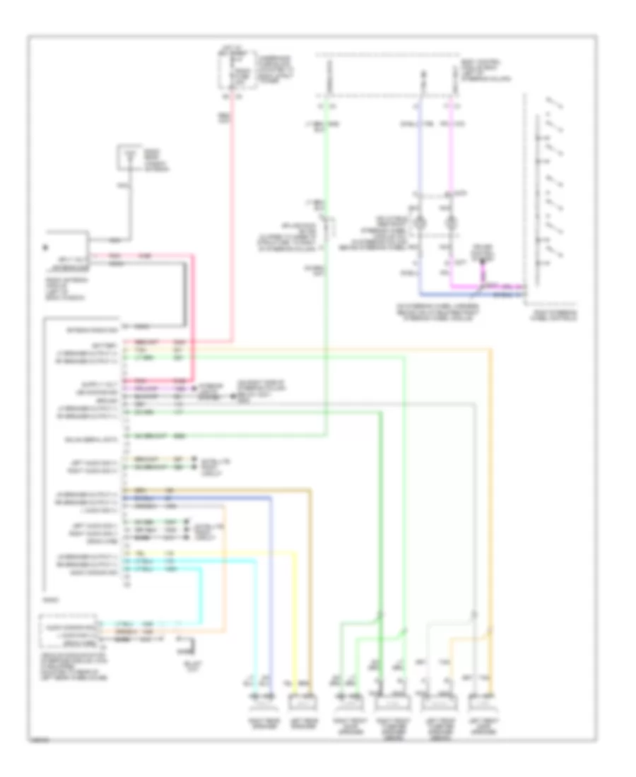 Radio Wiring Diagram without Amplifier for Chevrolet Impala LT 2006