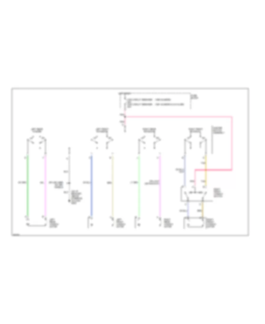 Power Window Wiring Diagram Convertible for Chevrolet Cavalier VL 1991