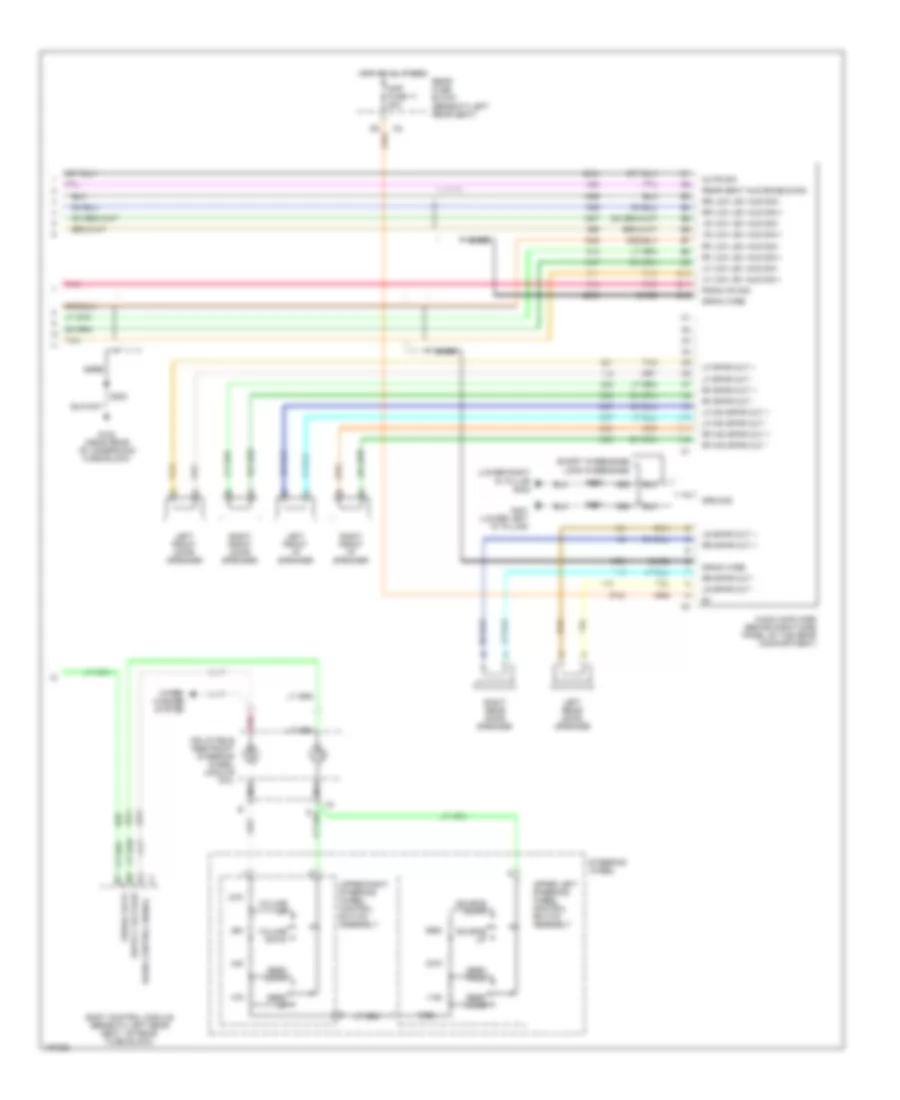Mid-Line Radio Wiring Diagram, without Rear Seat Audio (2 of 2) for Chevrolet TrailBlazer 2004