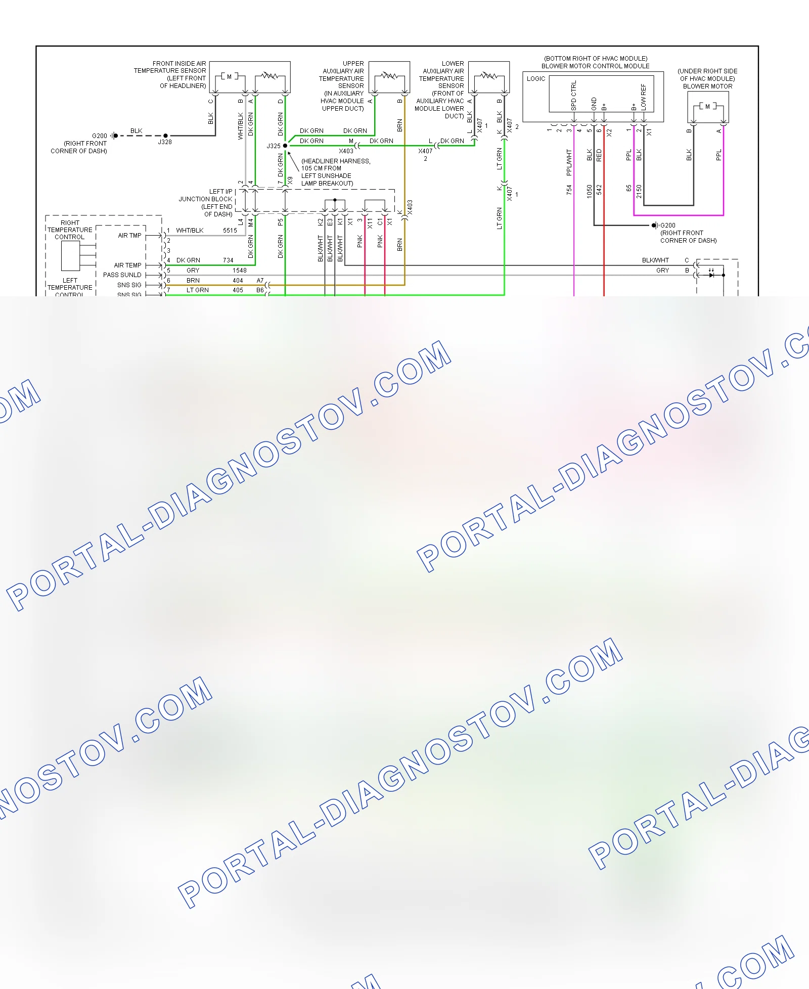 Automatic A C Wiring Diagram 1 of 4 for Chevrolet Suburban K2013 1500
