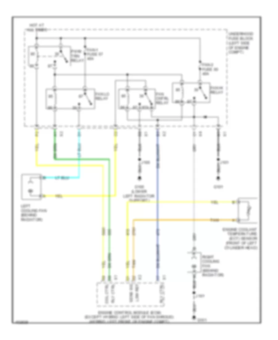 Cooling Fan Wiring Diagram for Chevrolet Suburban K1500 2013