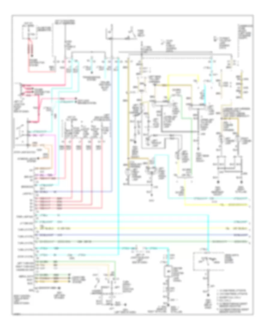 Exterior Lamps Wiring Diagram 1 of 2 for Chevrolet Suburban K2013 1500