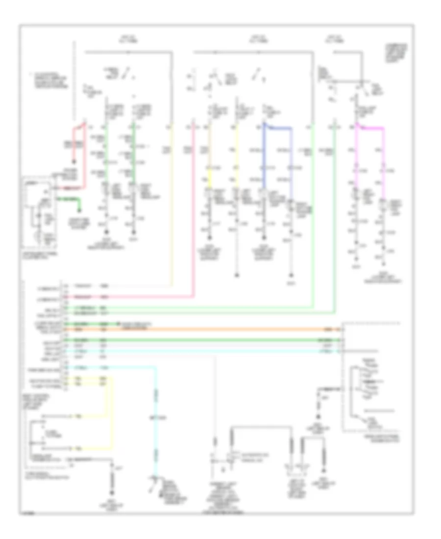 Headlights Wiring Diagram for Chevrolet Suburban K2013 1500