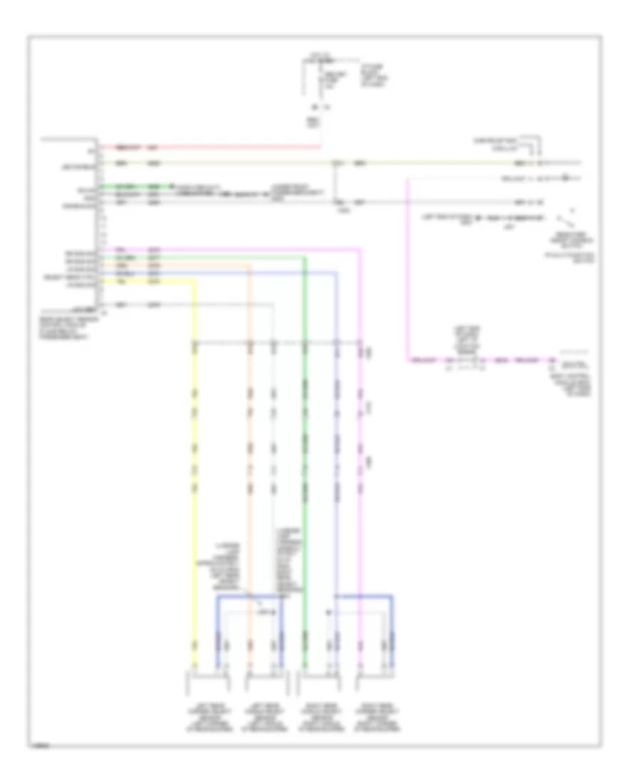 Parking Assistant Wiring Diagram for Chevrolet Suburban K2013 1500