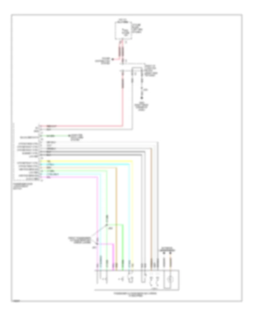 Power Mirrors Wiring Diagram 2 of 2 for Chevrolet Suburban K2013 1500