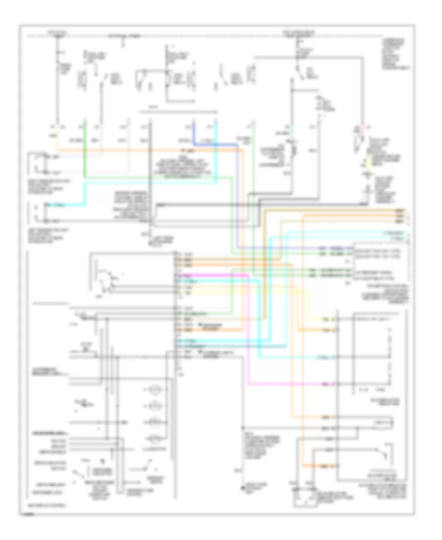 Manual AC Wiring Diagram (1 of 2) for Chevrolet Venture LS 2000