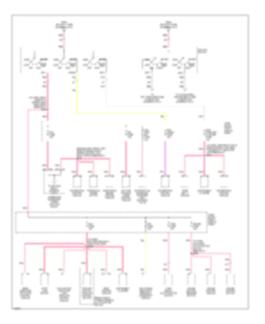 Power Distribution Wiring Diagram (3 of 4) for Chevrolet Venture LS 2000