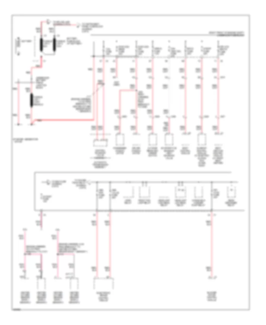 Power Distribution Wiring Diagram 1 of 5 for Chevrolet Camaro LS 2010