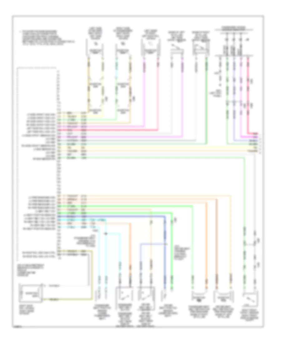 Supplemental Restraints Wiring Diagram 1 of 2 for Chevrolet Camaro LS 2010