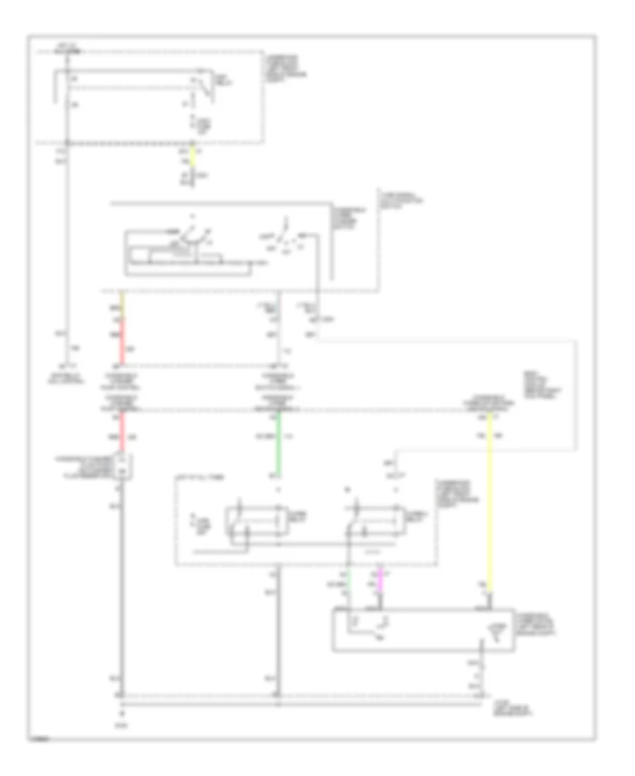 Электросхема стеклоочистителя, дворников и омывателя для Chevrolet Colorado 2008