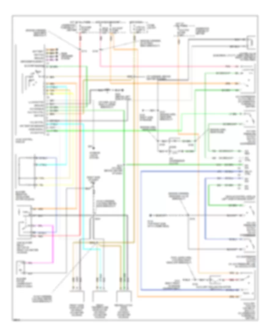 5.7L (VIN R), AC Wiring Diagram for Chevrolet Cab  Chassis C2500 1998