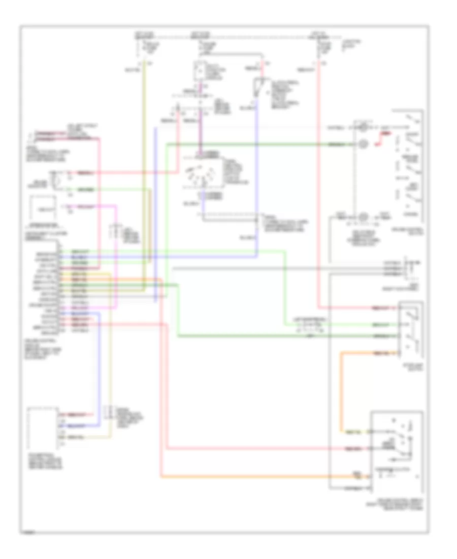 Cruise Control Wiring Diagram for Chevrolet Prizm 1998