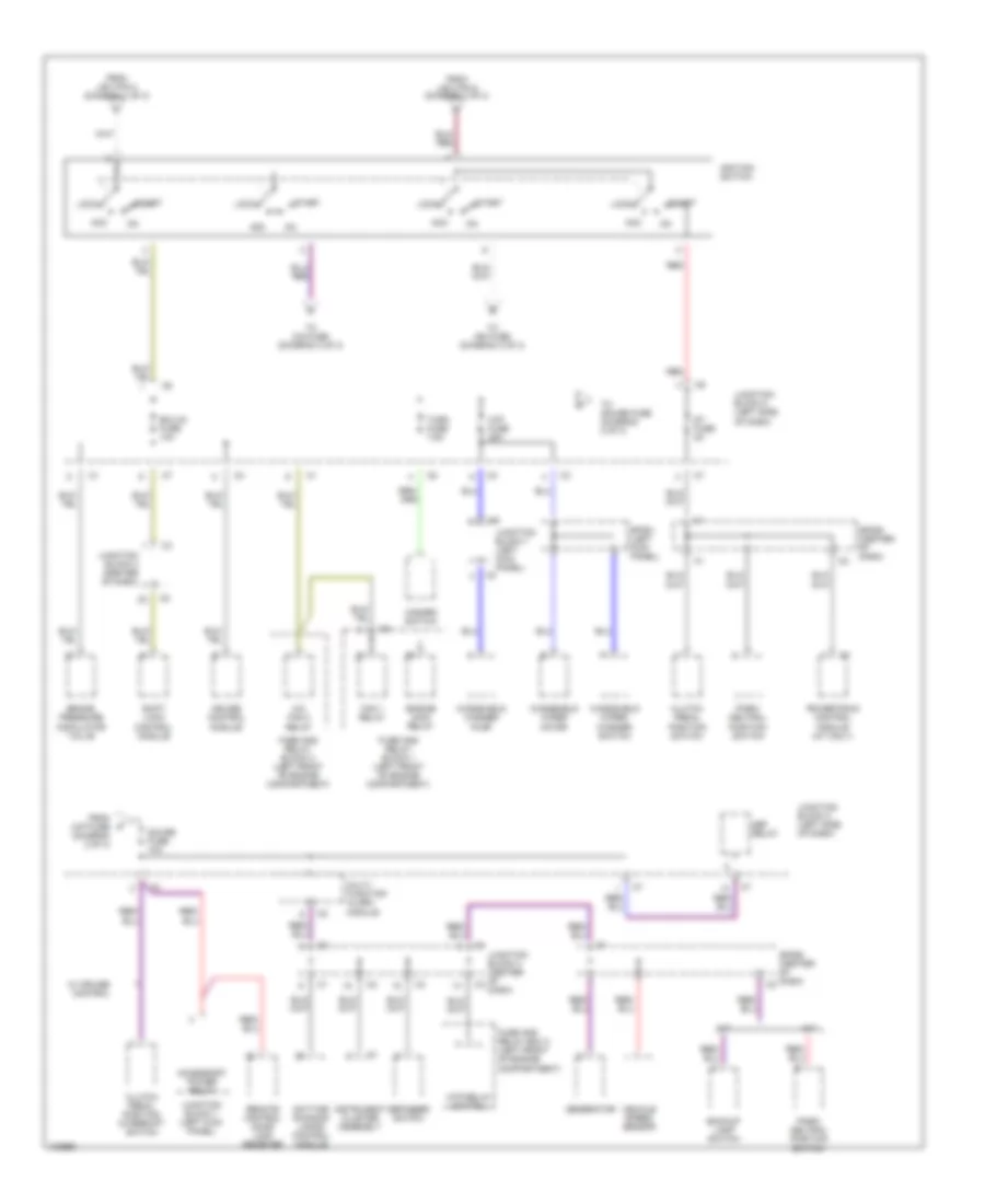 Power Distribution Wiring Diagram 2 of 3 for Chevrolet Prizm 1998